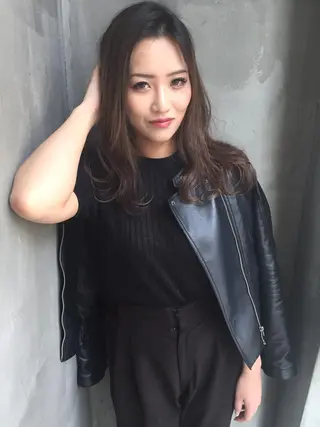 セミロング 七尾 彰観のヘアスタイル
