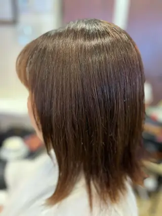 ミディアム パーマ 織田 英之のヘアスタイル
