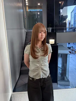 セミロング 竹田 佳奈のヘアスタイル