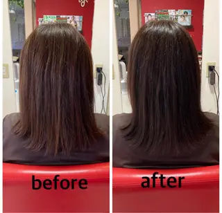 ミディアム 岸本 友子のヘアスタイル
