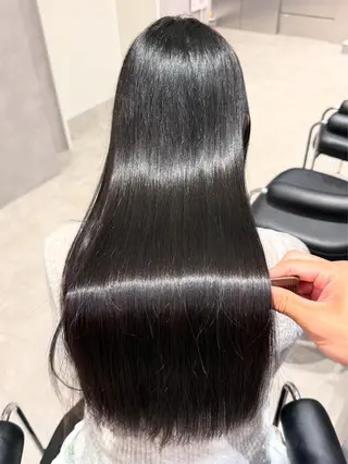 ロング カラー パーマ ヘアアレンジ 縮毛矯正/髪質改善/ ブリーチ毛/木元渓太のヘアスタイル