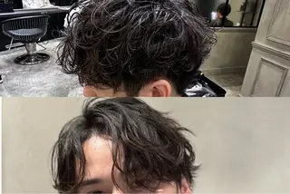 ショート パーマ 池袋センターパート No.1 裕大のヘアスタイル