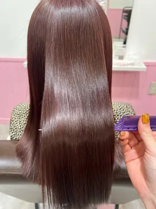 ロング 🎀ピンクベージュ/ 梅田/茶屋町🎀のヘアスタイル