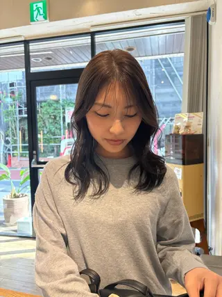 セミロング 透明感カラー 🧚‍♂️さえのヘアスタイル