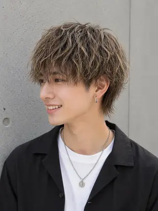 パーマ メンズ 宇梶 千愛のヘアスタイル