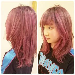 カラー ミディアム 美谷添（ミヤゾエ） まどか大人ヘアサロンのヘアスタイル