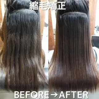 ロング 髪質改善＆縮毛矯正 三上大地のヘアスタイル