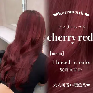 ロング 🎀暖色カラー🎀 韓国ヘア まなかのヘアスタイル