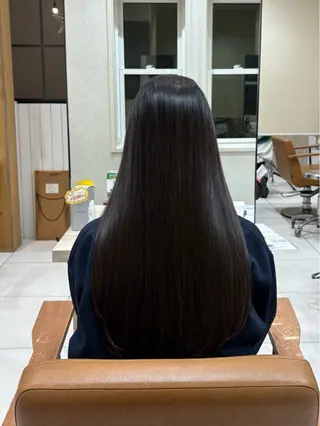 ロング パーマ 透明感カラー🌿 ｍｏｅのヘアスタイル
