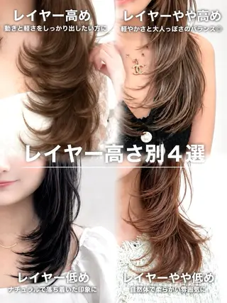 ロング カラー 盛れる顔周り✨韓国式 レイヤーkanatoのヘアスタイル