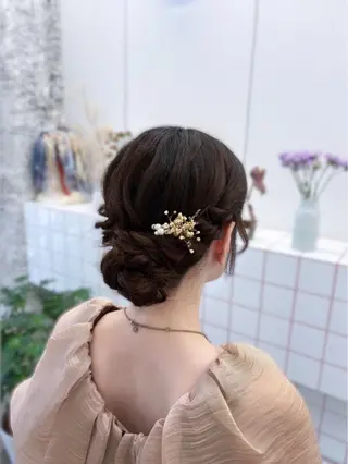 ヘアアレンジ ゆうひ🎀艶カラー/ ヘアメ/チョコカラーのヘアスタイル