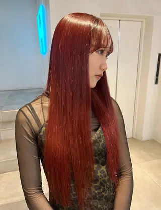 カラー 暖色ෆ‪透明感カラー 🩷cocoriのヘアスタイル