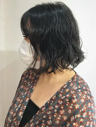 ミディアム パーマ 高橋 愛美のヘアスタイル