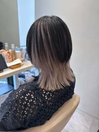 ミディアム カラー 🍇おぐら めぐみ🍇のヘアスタイル