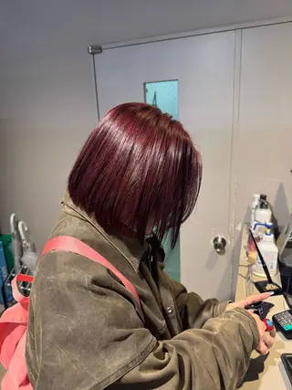 ミディアム カラー パーマ ヘアアレンジ メンズ キッズ 韓国系🇰🇷🩶 艶暗髪/MEIのヘアスタイル