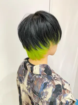 ショート カラー 宮地 崇文のヘアスタイル