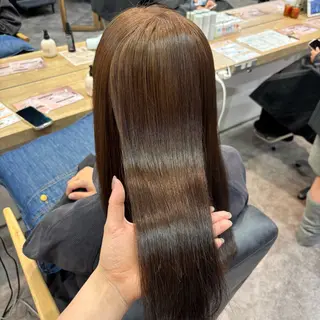 カラー 銀座：似合わせカラー オリーブ🫒アレンジのヘアスタイル