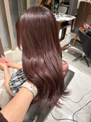 ミディアム カラー 艶カラー🩵中久保 舞優🩵のヘアスタイル