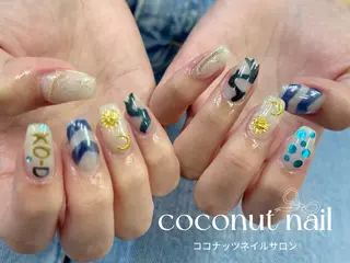 ネイル 神田 ココナッツのネイルデザイン