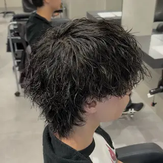 ショート パーマ メンズ 🐺ウルフ特化🐺 毛流れパーマ/Ryoのヘアスタイル