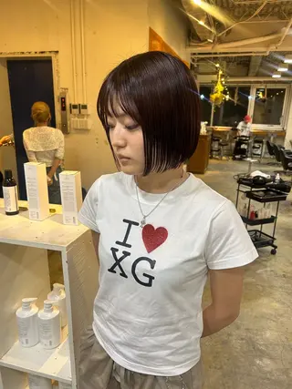 ショート カラー ナチュラル大人っぽい スタイル MAORIのヘアスタイル