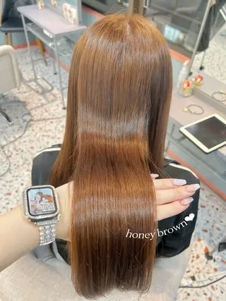 ロング 大人ガーリー♡ 艶カラー🎀美帆のヘアスタイル