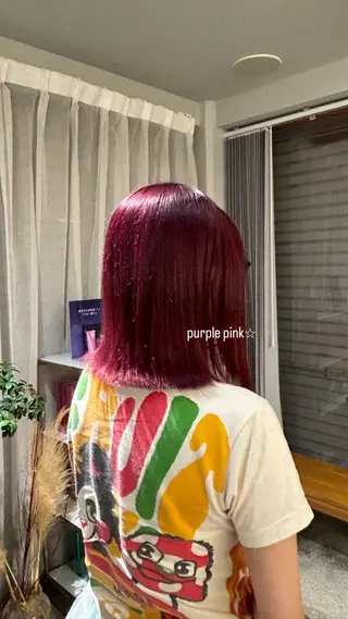 ミディアム カラー cipre 萌乃のヘアスタイル