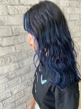 セミロング カラー Oopsレイヤー 加藤澄都のヘアスタイル