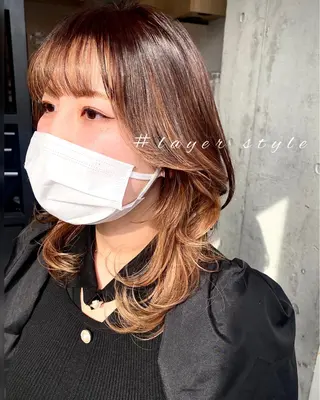 ミディアム カラー 似合う髪型見つけます AYAKAのヘアスタイル
