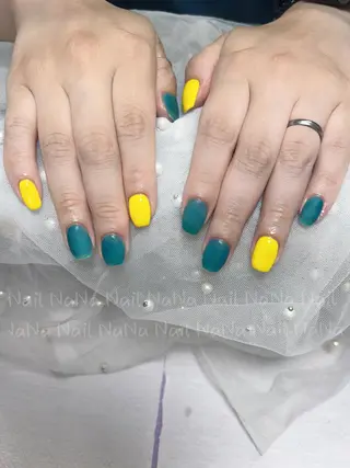 ショート カラー ネイル Nail NaNaのネイルデザイン