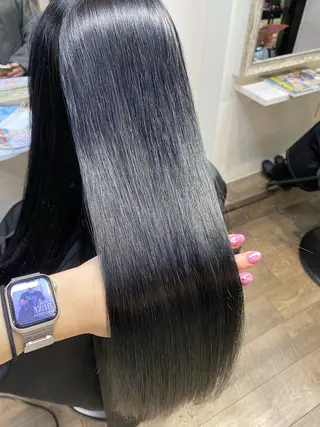 ロング カラー Rena/韓国 /ワンホンヘアのヘアスタイル