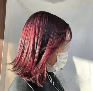 ミディアム カラー lore umeのヘアスタイル