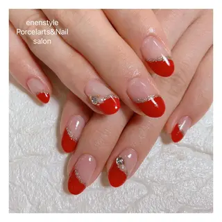 ミディアム ネイル 🐾enen style 🐾のネイルデザイン