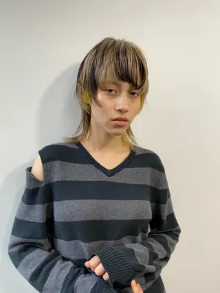 ミディアム 岩本 陽介のヘアスタイル