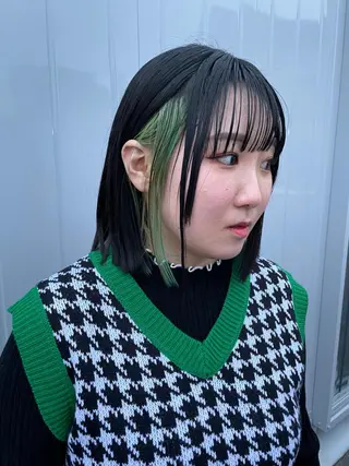 ショート カラー MARIN🦋/ 韓国ヘア×艶カラーのヘアスタイル