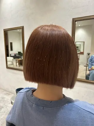 ミディアム 延島 利菜のヘアスタイル