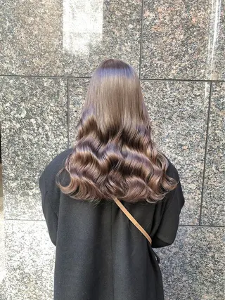 ロング カラー ‎🤍髪質改善‎🤍 レイヤーカット‎🤍のヘアスタイル