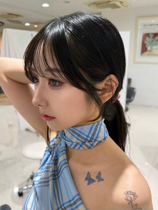 ロング 中村 日南のヘアスタイル