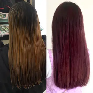 セミロング カラー KONOMI スタイリストのヘアスタイル