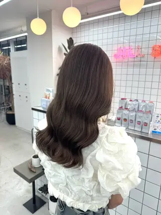 セミロング カラー 🩵しの🩵 JILLSTUDIOのヘアスタイル