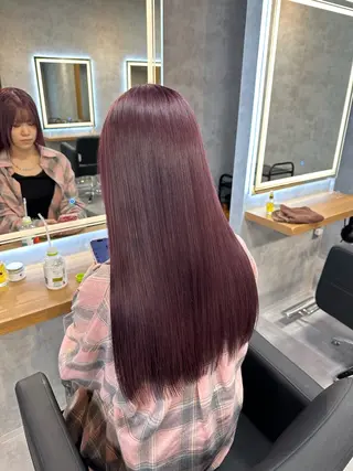 ロング カラー パーマ ヘアアレンジ メンズ 🤍透明感カラー🤍 似合わせ🤍AINEのヘアスタイル