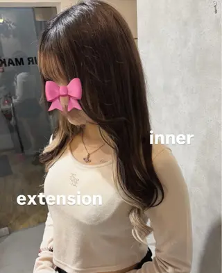 ロング chic 有山 美瑠のヘアスタイル
