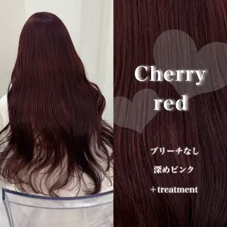 ロング カラー 韓国風艶髪🎀 暖色カラー🤍のヘアスタイル