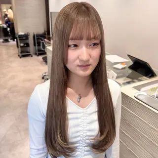 ロング カラー NATSUNO ✮ボブ/縮毛矯正のヘアスタイル