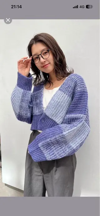 セミロング パーマ 横山 心優のヘアスタイル