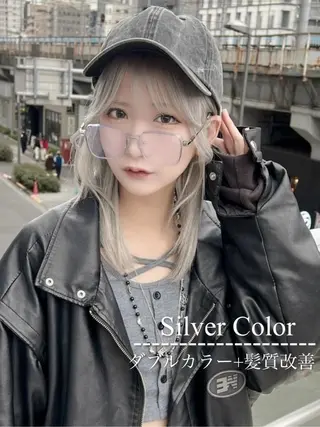 ミディアム カラー ハイトーン特化💍 NØRN💍韓国のヘアスタイル