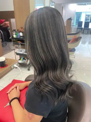 セミロング カラー 店長福島成美/髪質 改善縮毛矯正/カラーのヘアスタイル