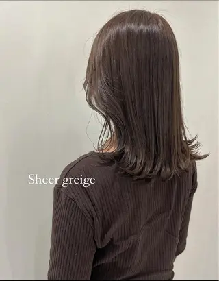 セミロング カラー murai airiのヘアスタイル