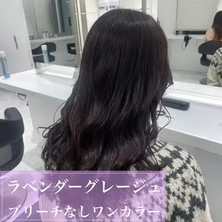 セミロング カラー ヘアアレンジ 🫧モテる💗ダメー ジレスハイトーン🫧のヘアスタイル