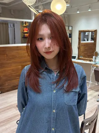 セミロング カラー cut/nail ▫️イチカ🌻のネイルデザイン